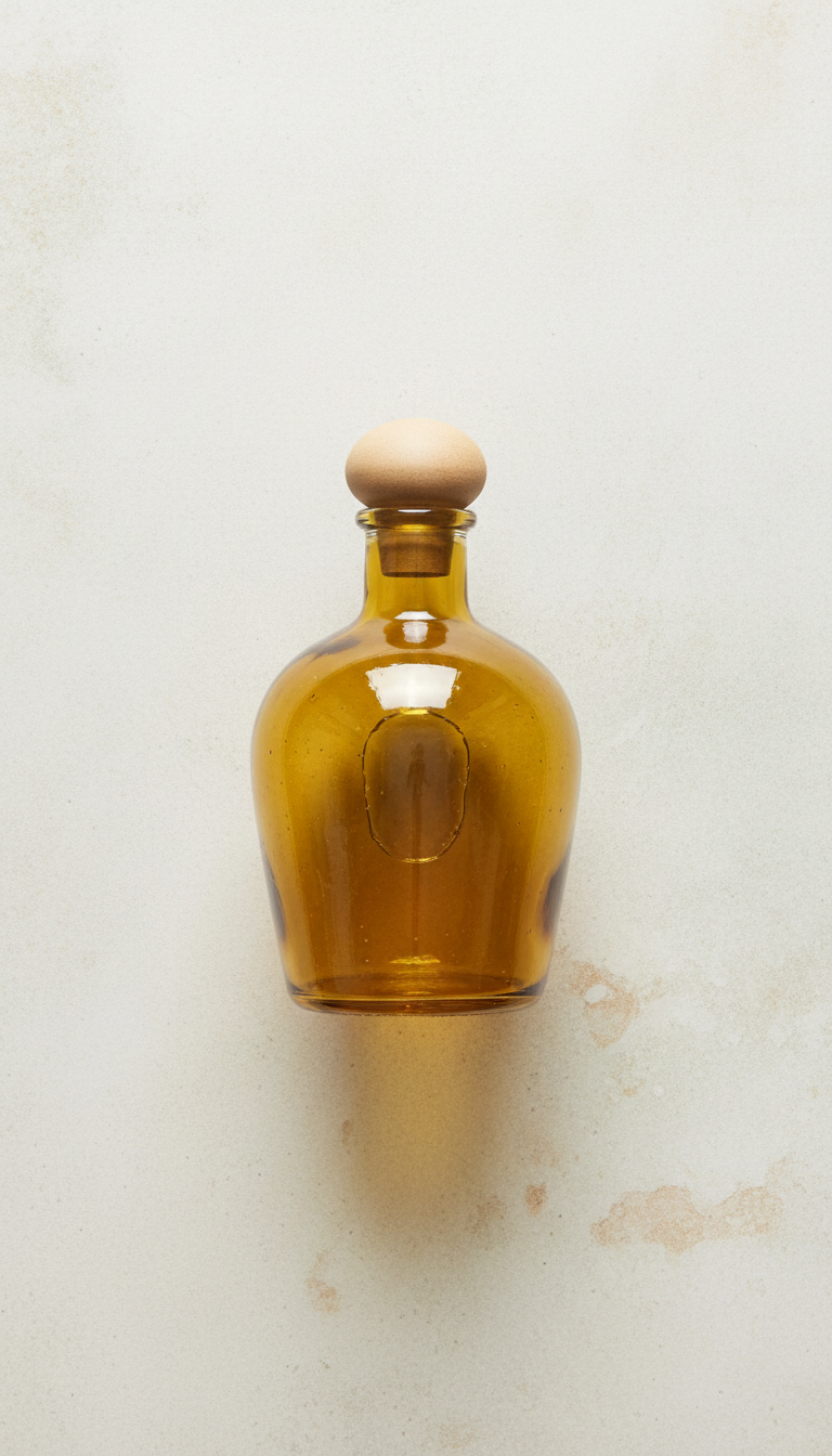 Aceitera de vidrio soplado artesanal